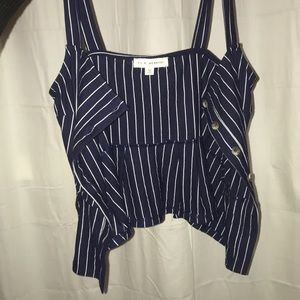 blue stripes tank top